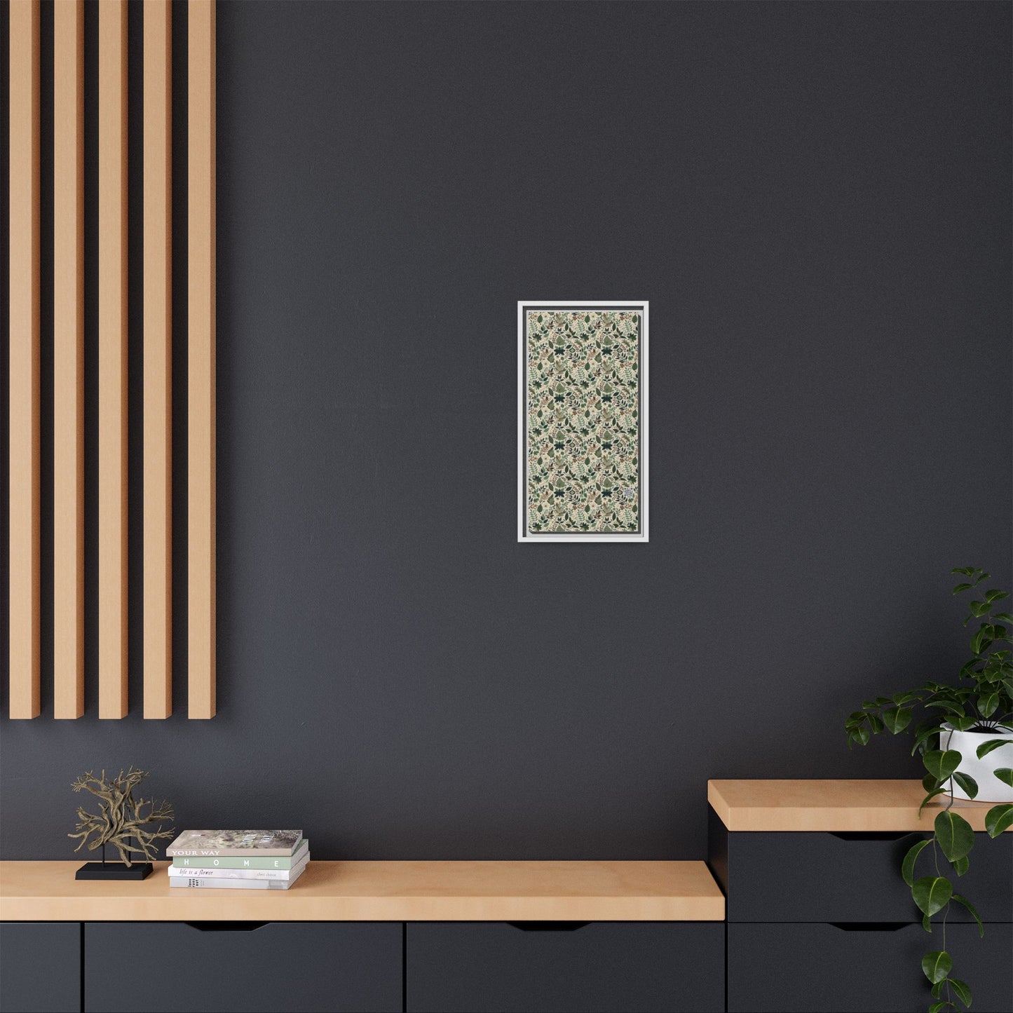 Streetwear Sustainability Environmentally Conscious Streetwear with a Natural Aesthetic Matte Canvas, Framed (multi-color) - 8404 Design-57 B