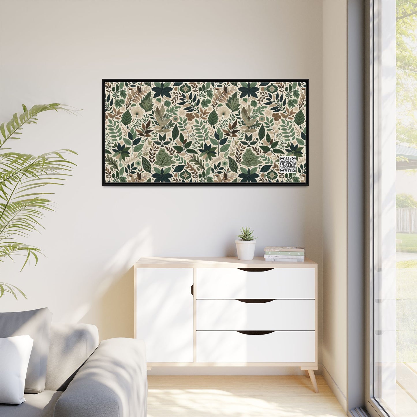 Streetwear Sustainability Environmentally Conscious Streetwear with a Natural Aesthetic Matte Canvas, Framed (multi-color) - 8404 Design-57 B