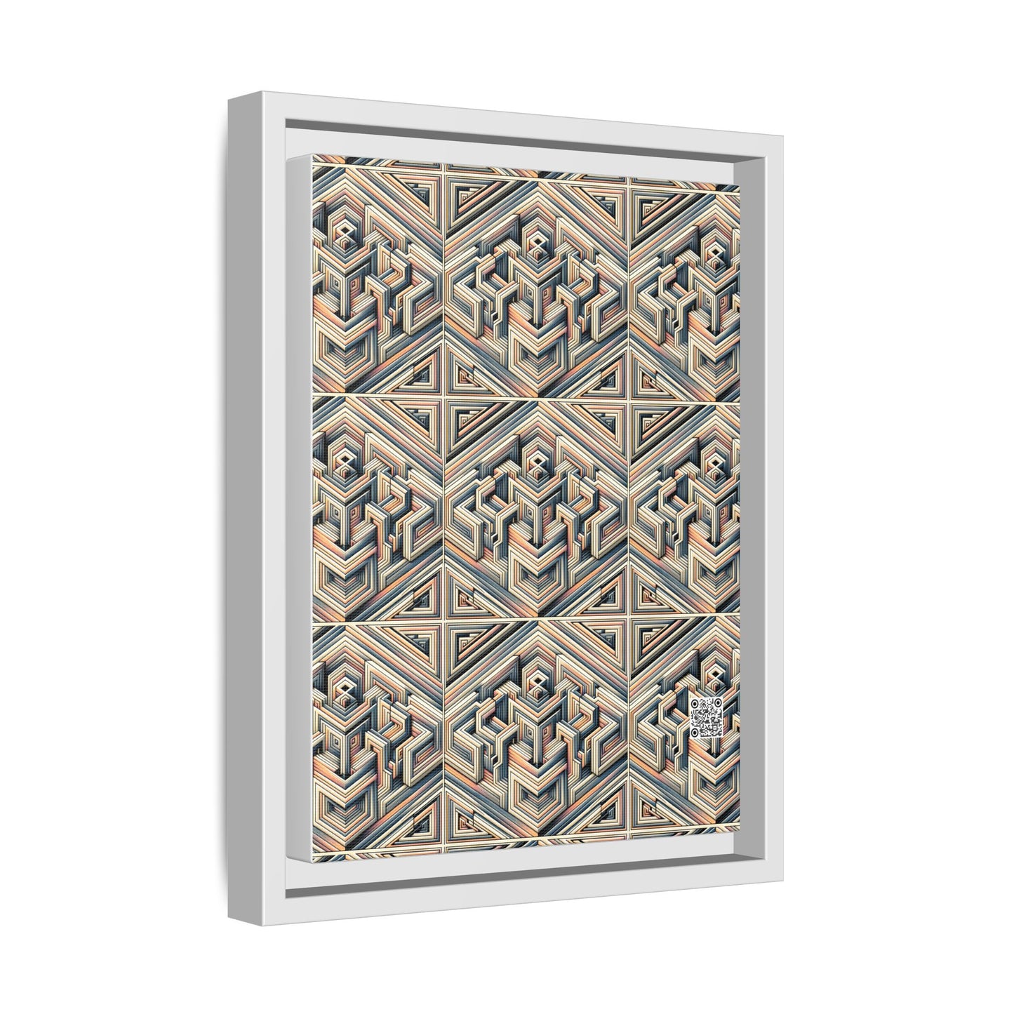 Tech Illusion Graphics Futuristic Artistry Matte Canvas, Framed (multi-color) - 8404 Design-52 A