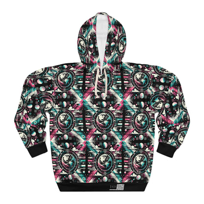 Digital Artistry Digital-native Streetwear Pullover Hoodie - 8404 Design-62
