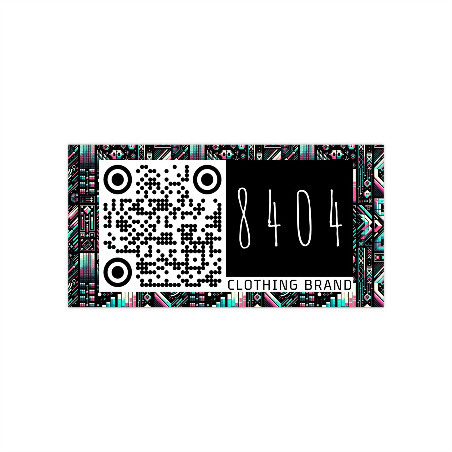 Digital Artistry Digital-native Streetwear Bumper Sticker - 8404 Design-60