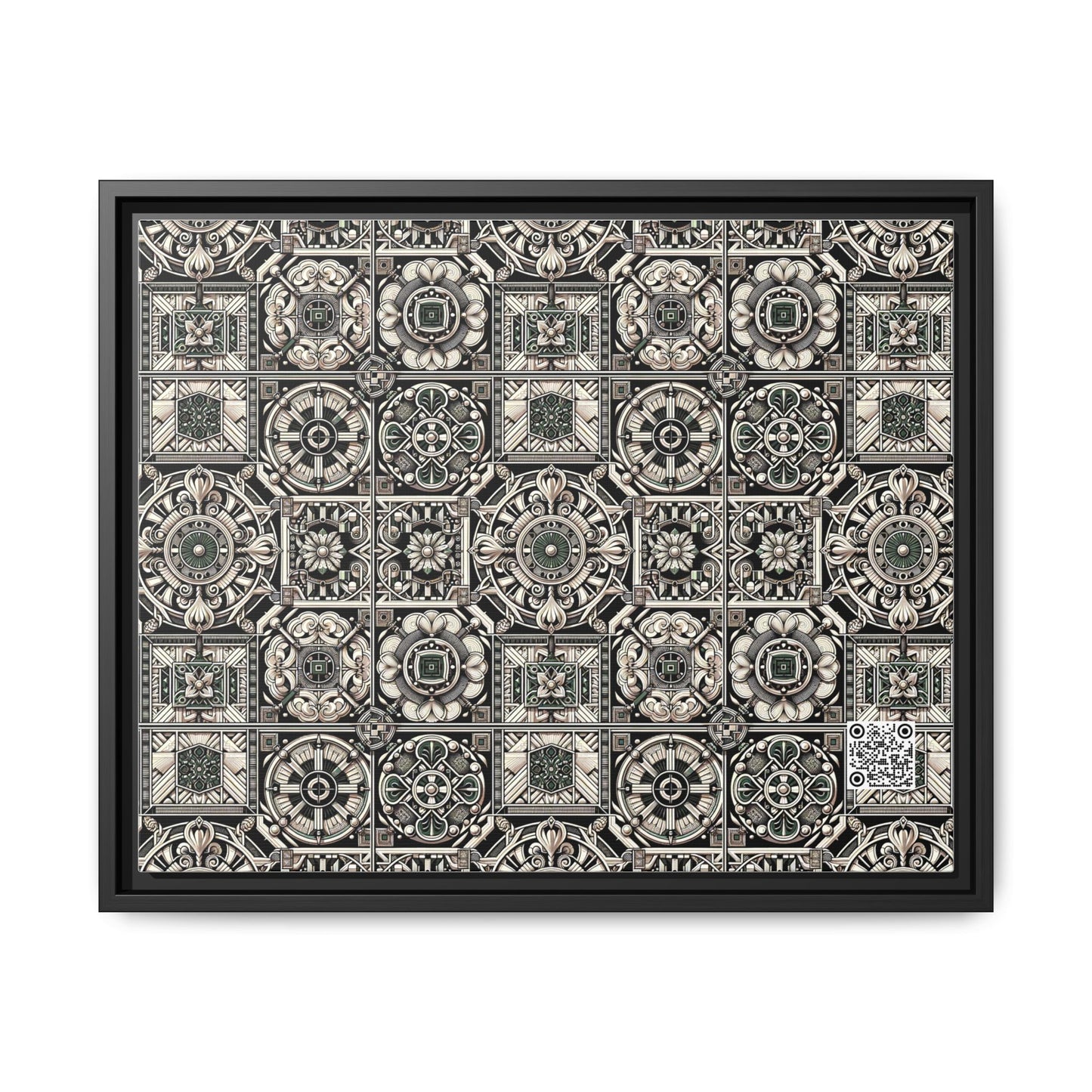 Cyber Garden Party Tech Garden Extravaganza Matte Canvas, Framed (multi-Color) - 8404 Design-45 A