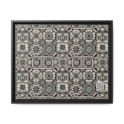 Cyber Garden Party Tech Garden Extravaganza Matte Canvas, Framed (multi-Color) - 8404 Design-45 A