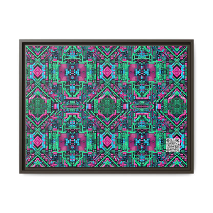 Digital Glitch Vibes Tech-Inspired Streetwear Matte Canvas, Framed (multi-Color) - 8404 Design-71 A