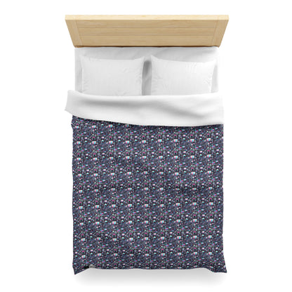 Digital Rebellion Youthful Streetwear with a Rebellious Digital Twist Microfiber Duvet Cover - 8404 Design-71