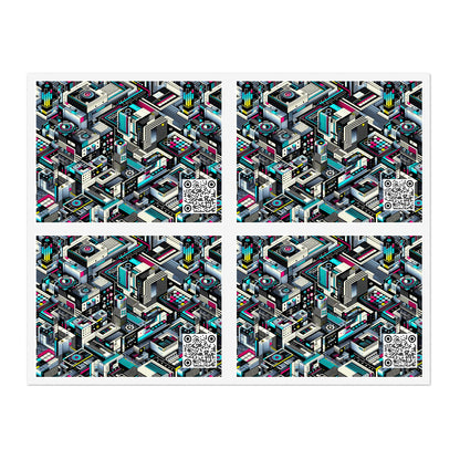 Tech-Forward Graphics Tech-Forward Streetwear Blending Human Creativity With Ai Innovation Sticker Sheets - 8404 Design-47