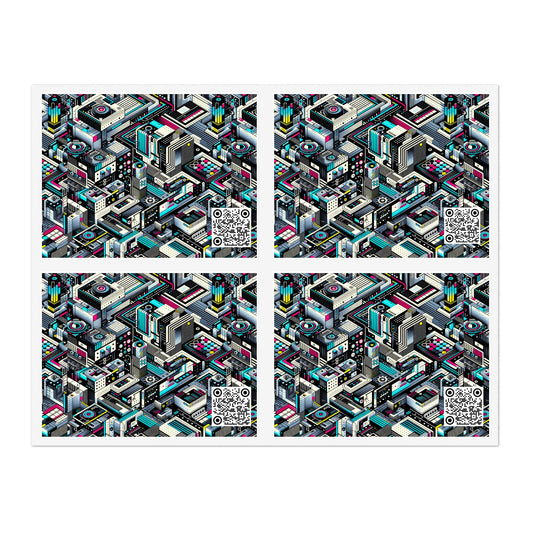 Tech-Forward Graphics Tech-Forward Streetwear Blending Human Creativity With Ai Innovation Sticker Sheets - 8404 Design-47
