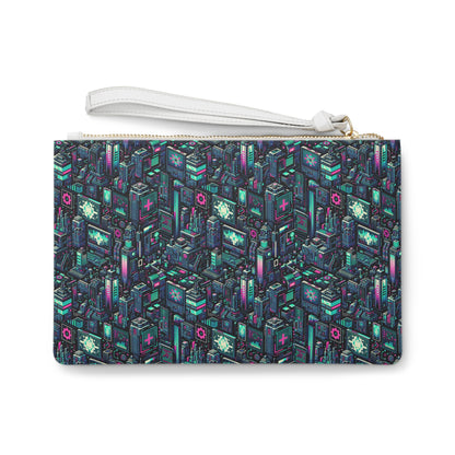Digital Rebellion Tech-Inspired Streetwear Clutch Bag - 8404 Design-58
