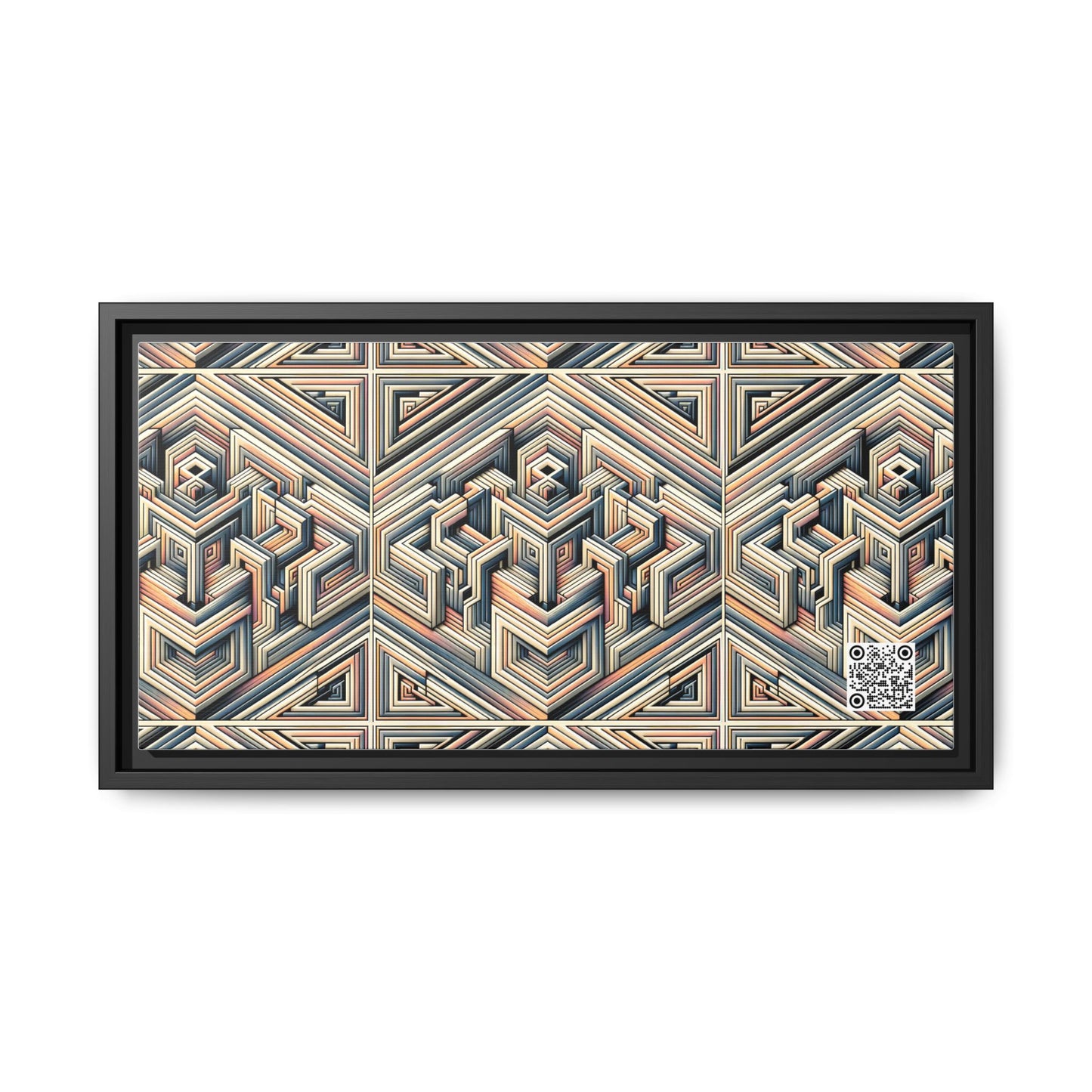 Tech Illusion Graphics Futuristic Artistry Matte Canvas, Framed (multi-color) - 8404 Design-52 B