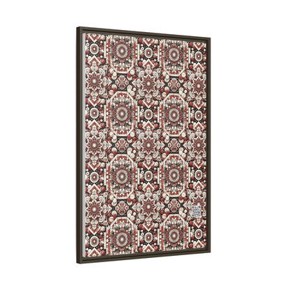Neo Jomon Sculptural Aesthetics Artisanal Streetwear Matte Canvas, Framed (multi-Color) - 8404 Design-55 A