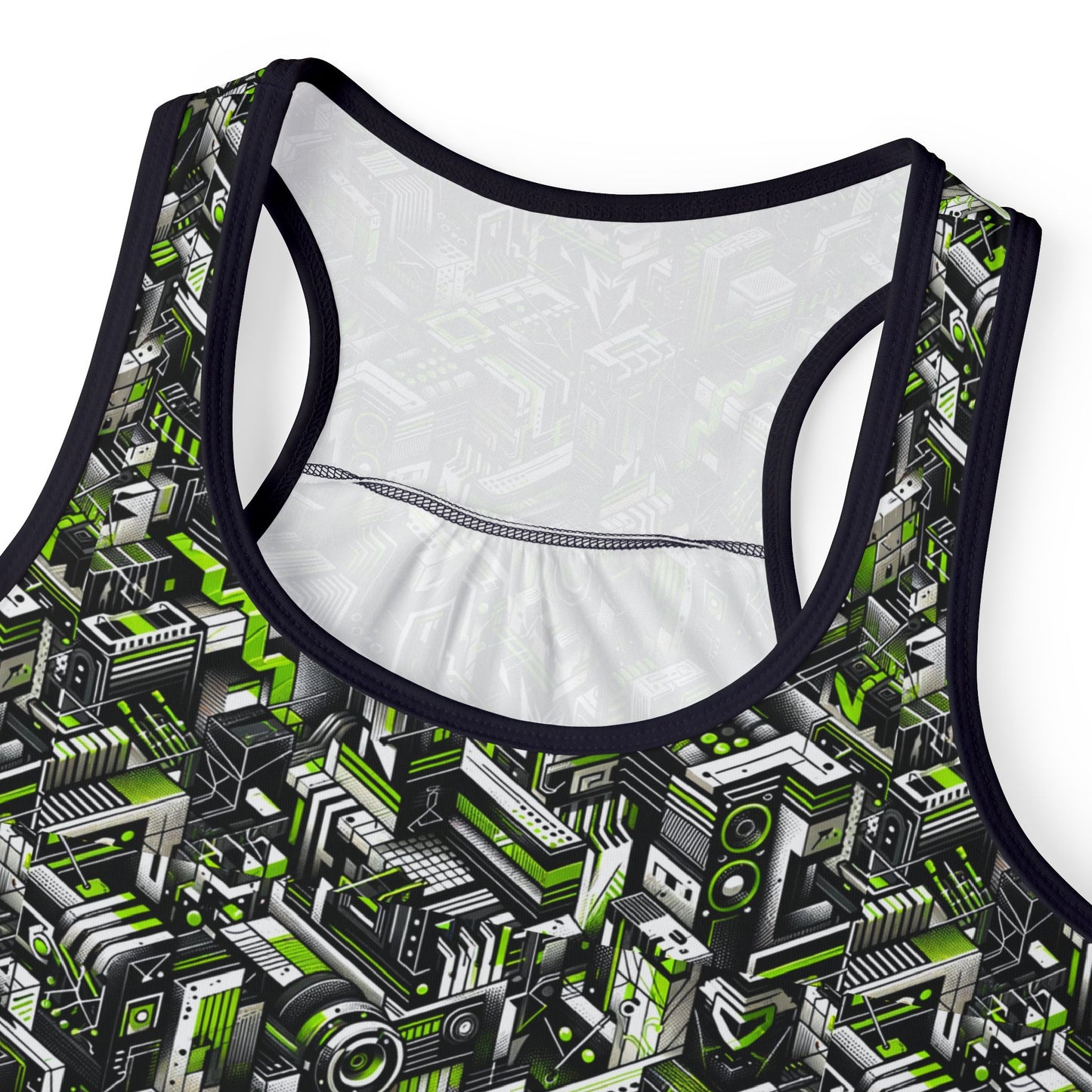 Graffiti Tech Fusion Bold Streetwear Fusion Women's Tank Top - 8404 Design-53