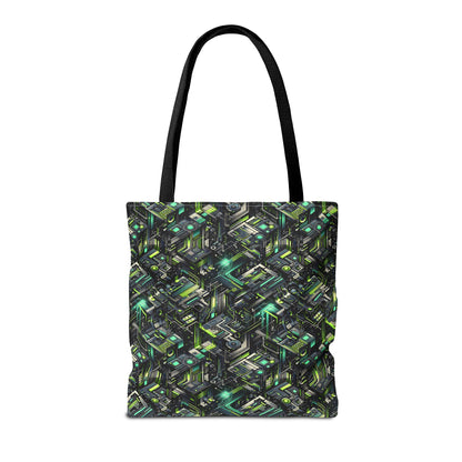 Tech-Infused Graphics Tech-Forward Streetwear Tote Bag - 8404 Design-47