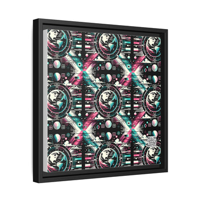 Digital Artistry Digital-native Streetwear Matte Canvas, Framed (multi-color) - 8404 Design-62 A