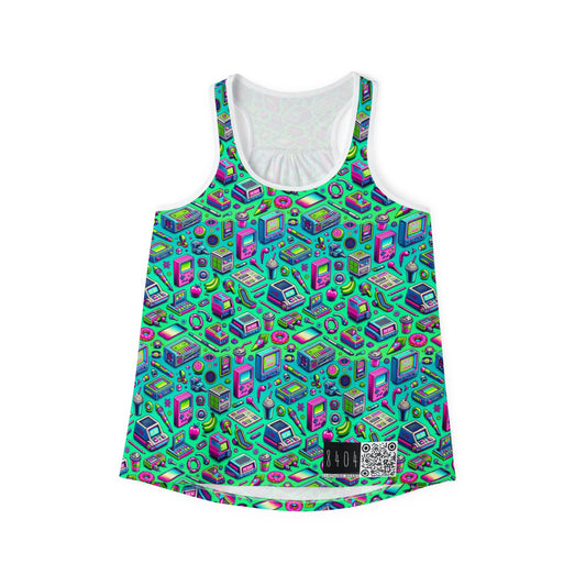Y2k Revival Nostalgic Futurism Women's Tank Top - 8404 Design-48