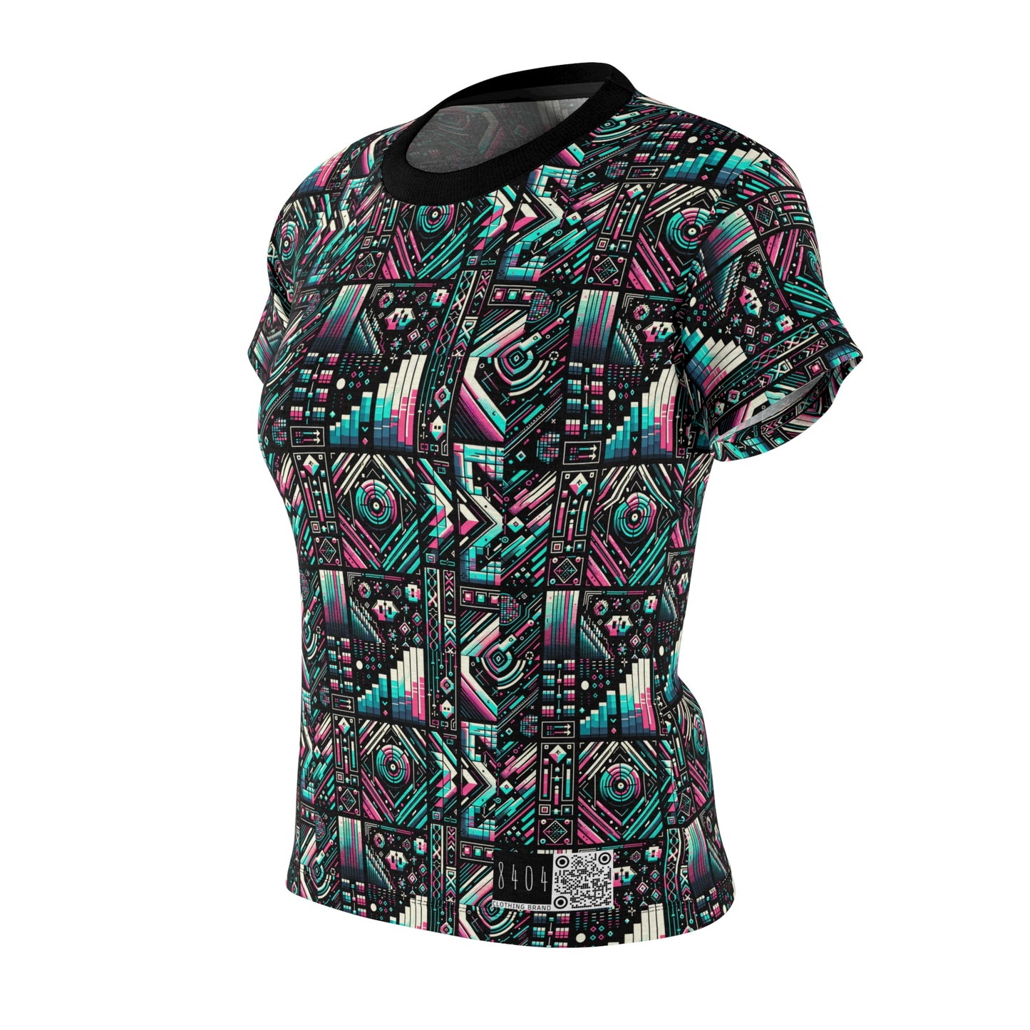 Digital Artistry Digital-native Streetwear Women's Cut & Sew Tee - 8404 Design-60
