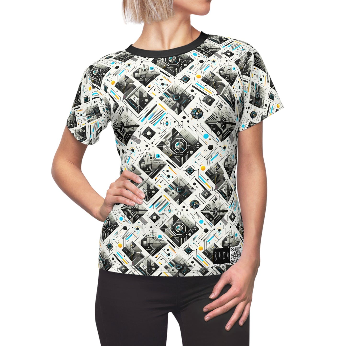 Tech Minimalism Minimalist Tech Women's Cut & Sew Tee - 8404 Design-47