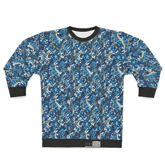 Tech Urban Camo Tech-Forward Streetwear With a Futuristic Military Edge Sweatshirt - 8404 Design-39