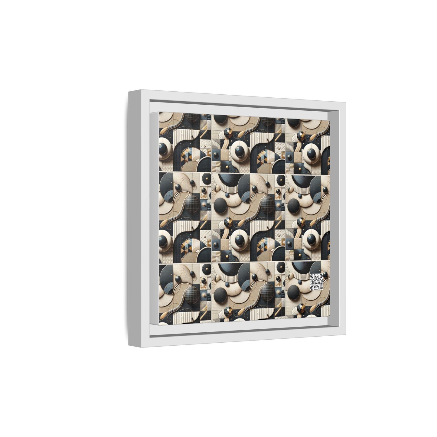 Tech-forward Luxe Streetwear Tech Luxe Fusion Matte Canvas, Framed (multi-color) - 8404 Design-71 B