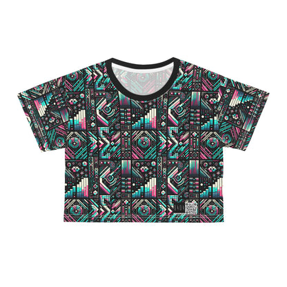 Digital Artistry Digital-native Streetwear Crop Tee - 8404 Design-60
