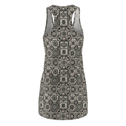 Cyber Garden Party Tech Garden Extravaganza Women's Cut & Sew Racerback Dress - 8404 Design-45