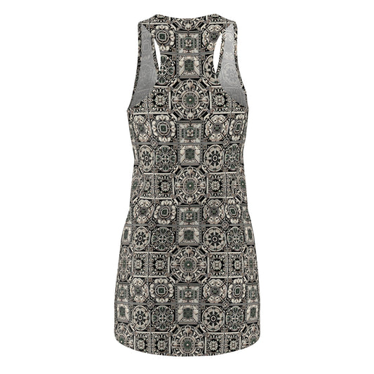 Cyber Garden Party Tech Garden Extravaganza Women's Cut & Sew Racerback Dress - 8404 Design-45