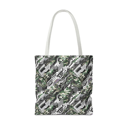 Tech Camo Fusion Tech-Forward Streetwear With a Futuristic Edge Tote Bag - 8404 Design-46