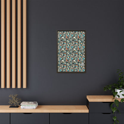 Digital Street Art Urban Street Style Matte Canvas, Framed (multi-color) - 8404 Design-81 A