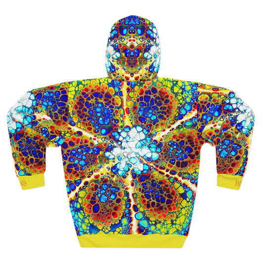 8404's Unisex Adult "fusion Flower in Yellow" Fashion Pullover Hoodie
