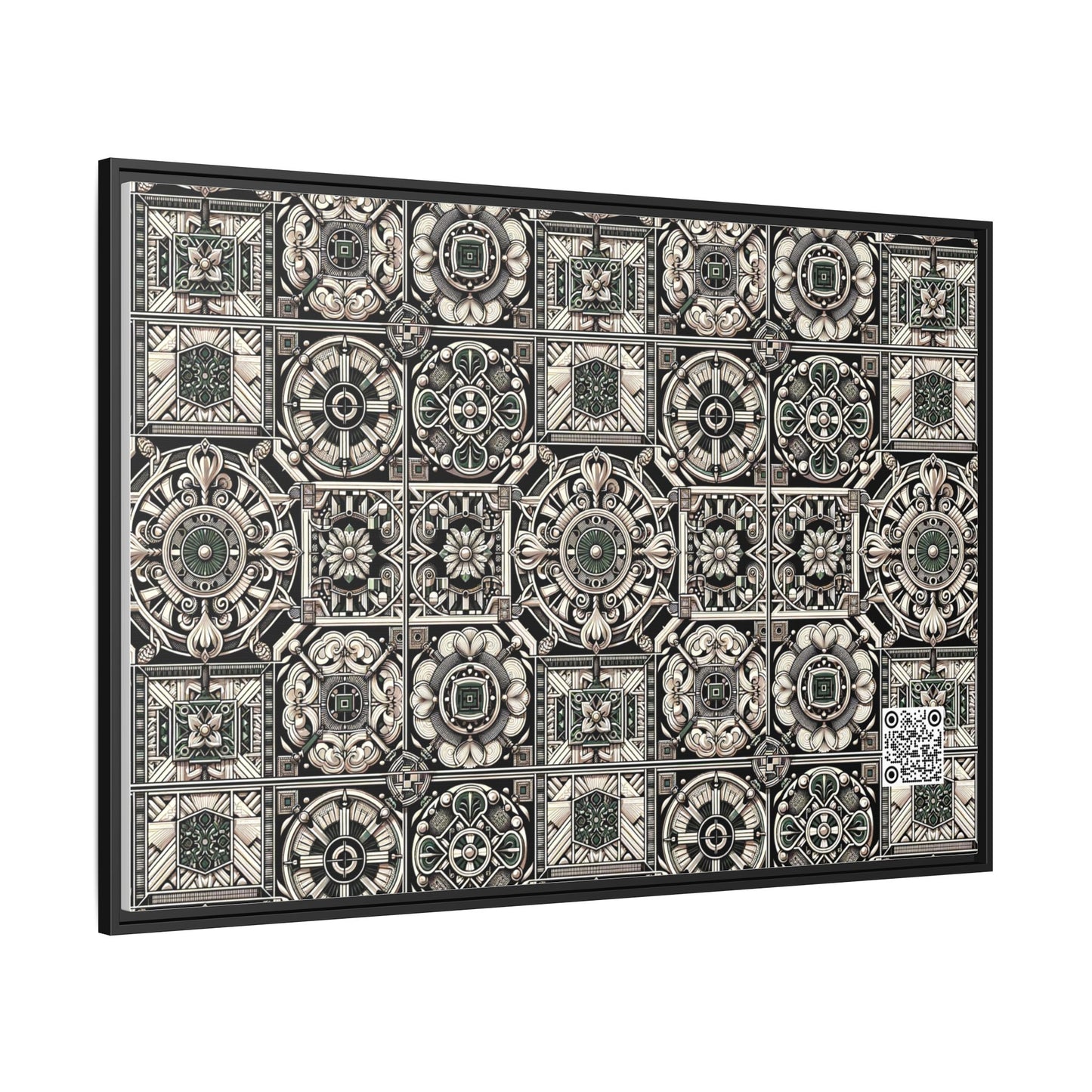Cyber Garden Party Tech Garden Extravaganza Matte Canvas, Framed (multi-Color) - 8404 Design-45 A