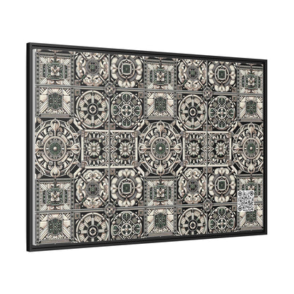 Cyber Garden Party Tech Garden Extravaganza Matte Canvas, Framed (multi-Color) - 8404 Design-45 A