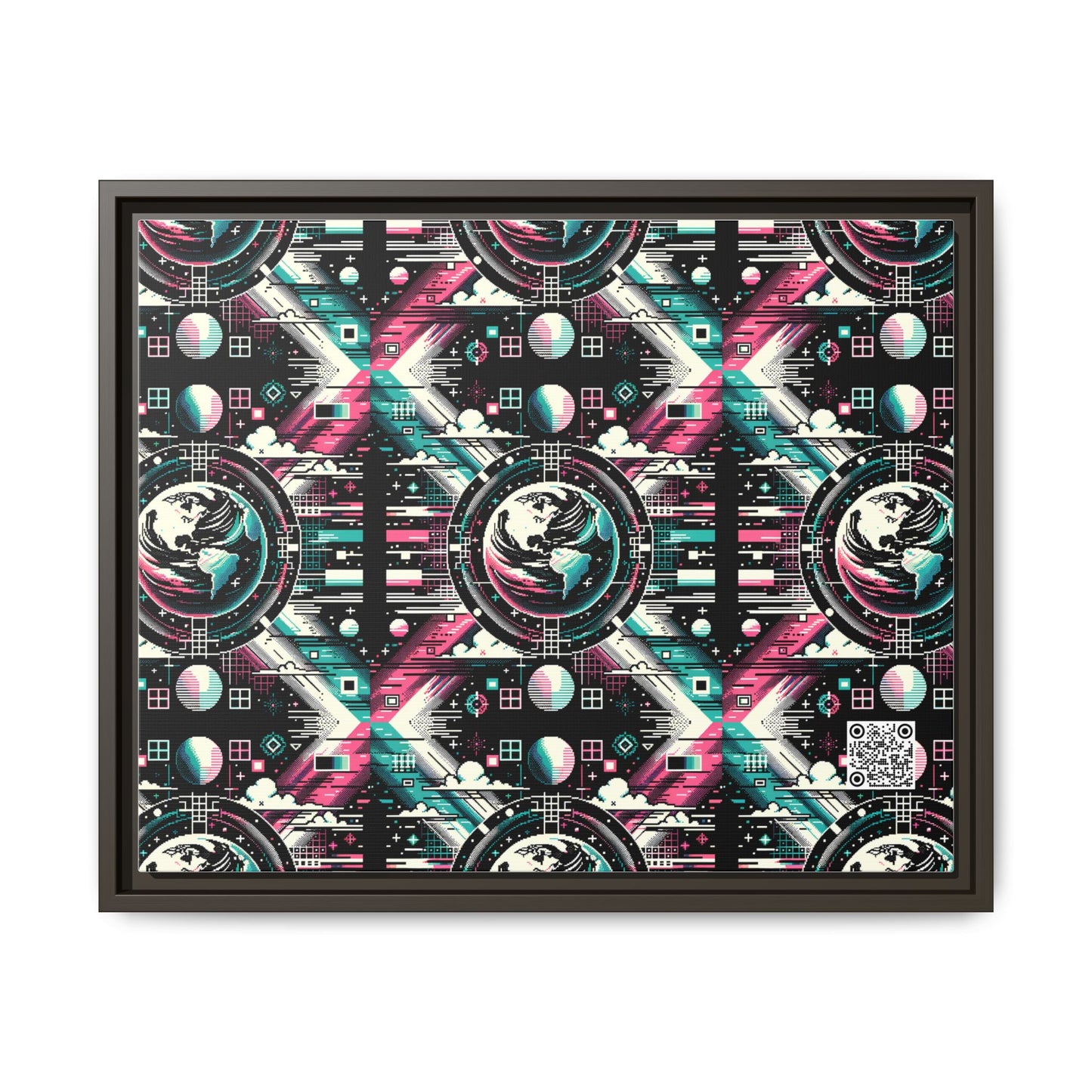 Digital Artistry Digital-native Streetwear Matte Canvas, Framed (multi-color) - 8404 Design-62 A