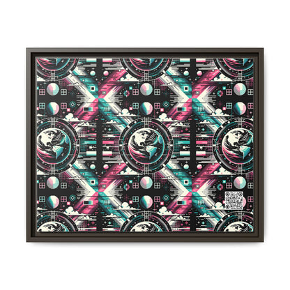 Digital Artistry Digital-native Streetwear Matte Canvas, Framed (multi-color) - 8404 Design-62 A