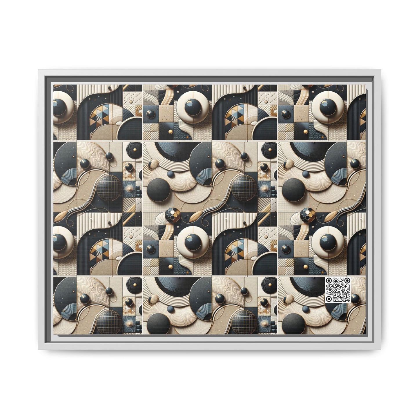 Tech-forward Luxe Streetwear Tech Luxe Fusion Matte Canvas, Framed (multi-color) - 8404 Design-71 A