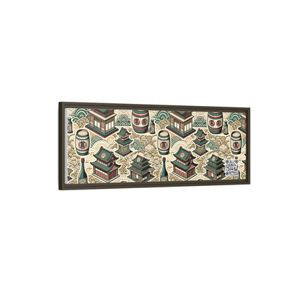 Cultural Artisanal Fusion Contemporary Cultural Elegance Matte Canvas, Framed (multi-Color) - 8404 Design-68 B