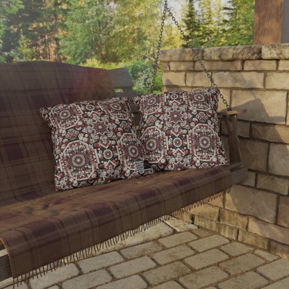 Neo Jomon Sculptural Aesthetics Artisanal Streetwear Outdoor Pillow - 8404 Design-55