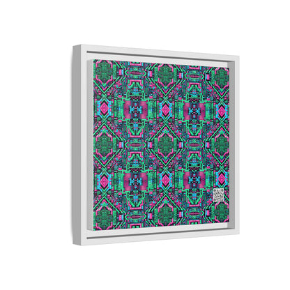Digital Glitch Vibes Tech-Inspired Streetwear Matte Canvas, Framed (multi-Color) - 8404 Design-71 B