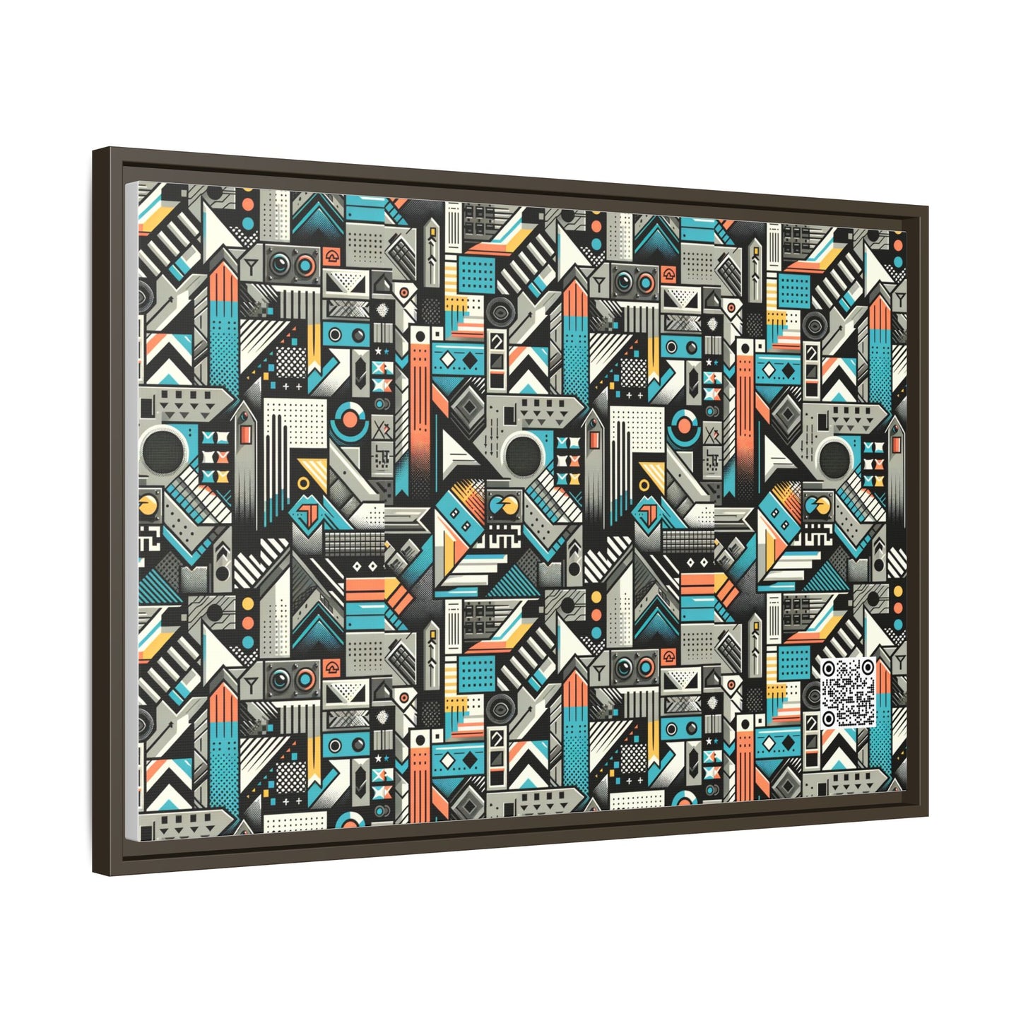 Digital Street Art Urban Street Style Matte Canvas, Framed (multi-color) - 8404 Design-81 A
