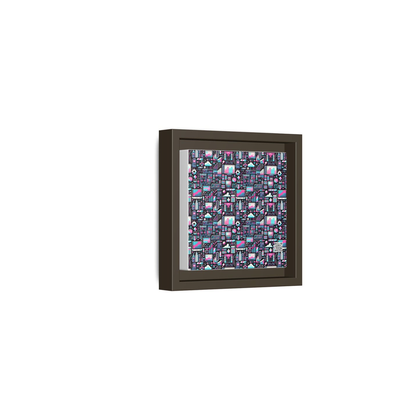 Digital Rebellion Youthful Streetwear with a Rebellious Digital Twist Matte Canvas, Framed (multi-color) - 8404 Design-71 B