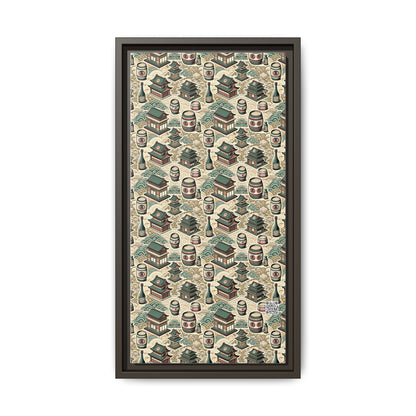 Cultural Artisanal Fusion Contemporary Cultural Elegance Matte Canvas, Framed (multi-Color) - 8404 Design-68 B