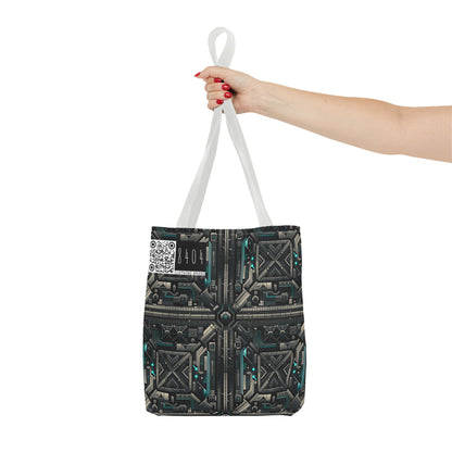 Tech Noir Futuristic Tech Aesthetic with a Dark Twist Tote Bag - 8404 Design-59