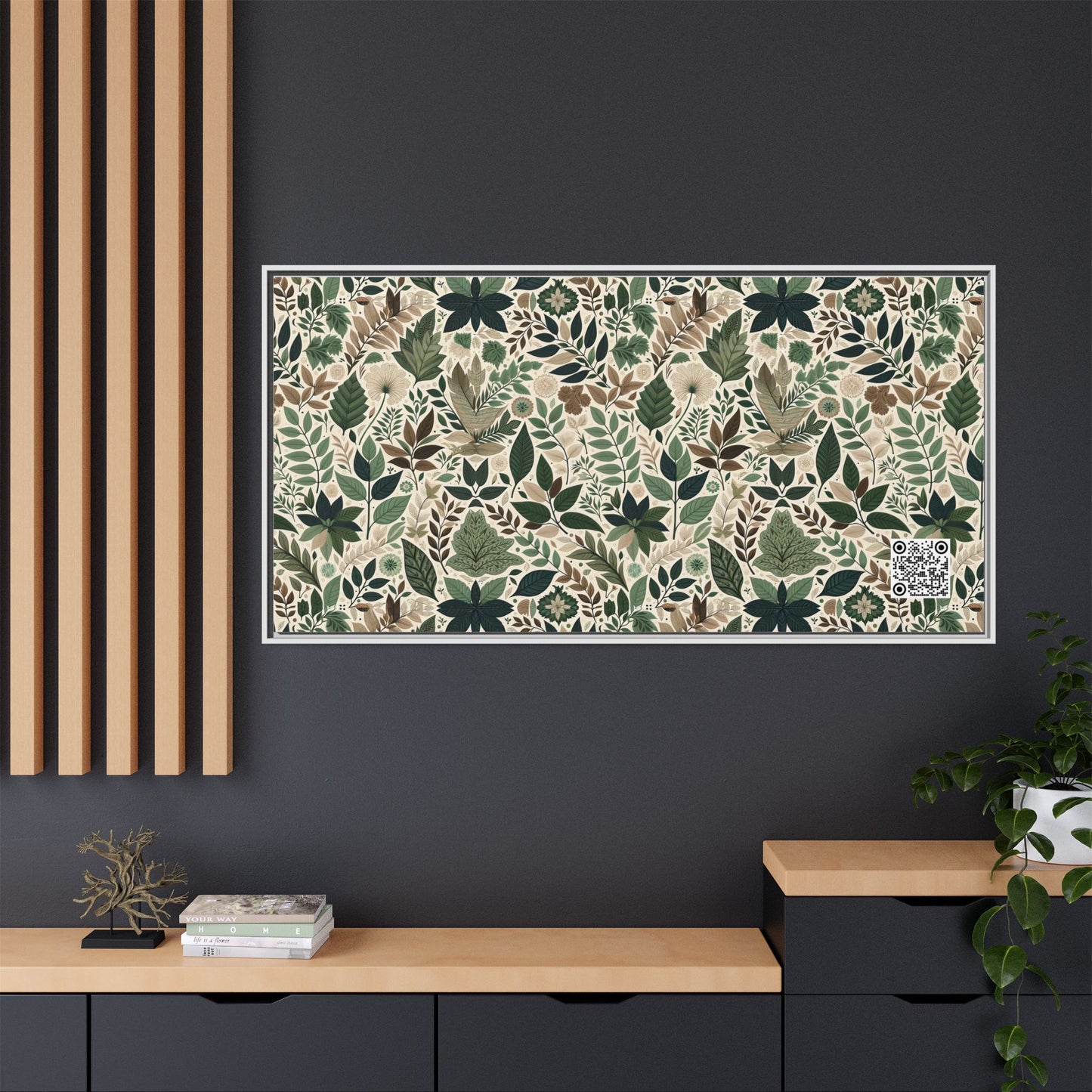 Streetwear Sustainability Environmentally Conscious Streetwear with a Natural Aesthetic Matte Canvas, Framed (multi-color) - 8404 Design-57 B