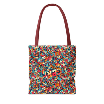 Neo-Traditional Street Art Modern Street Art Fusion Tote Bag - 8404 Design-58