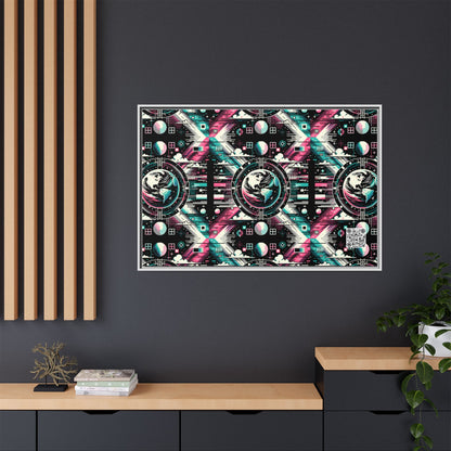 Digital Artistry Digital-native Streetwear Matte Canvas, Framed (multi-color) - 8404 Design-62 A