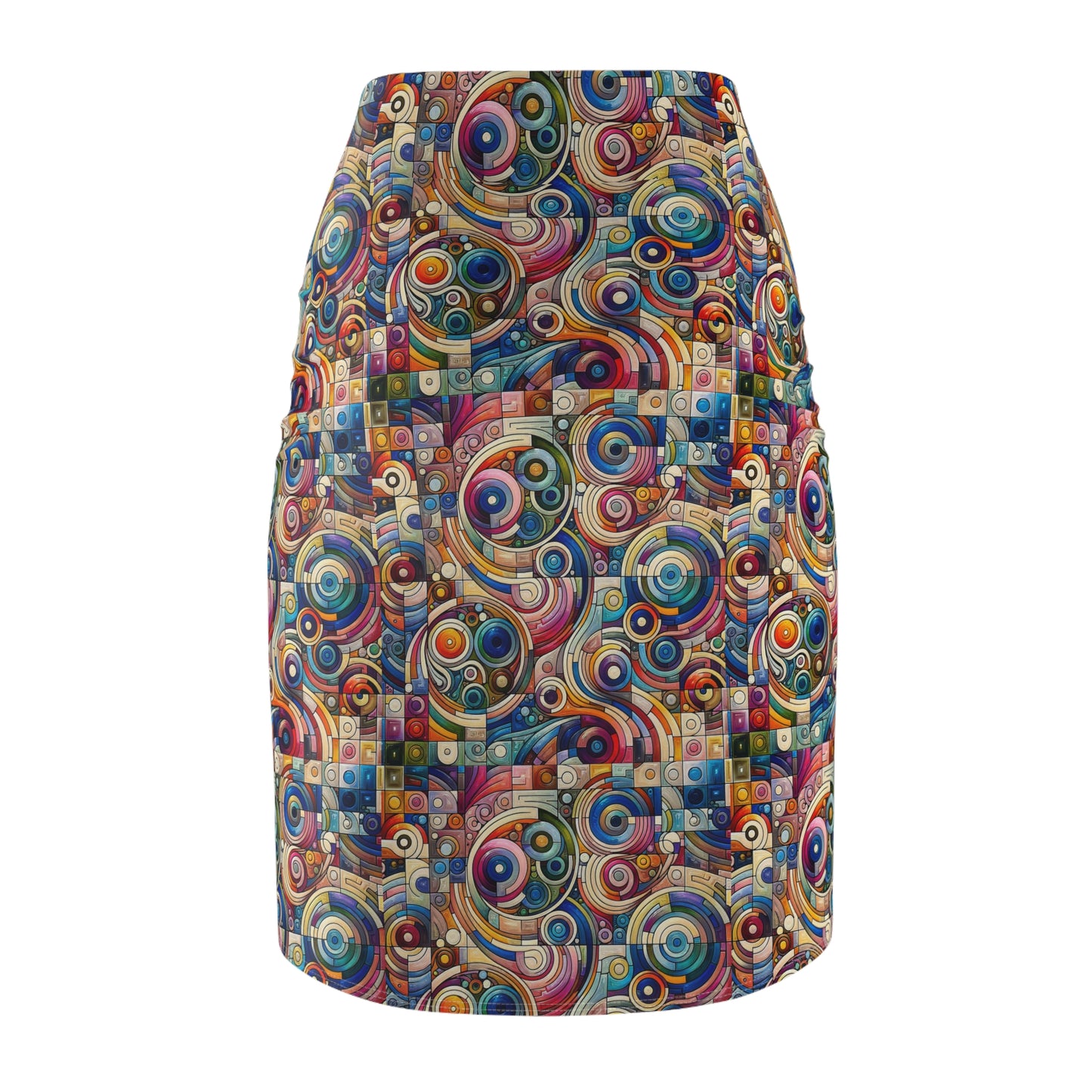 Digital Artistic Expression Artistic Streetwear Women's Pencil Skirt - 8404 Design-49