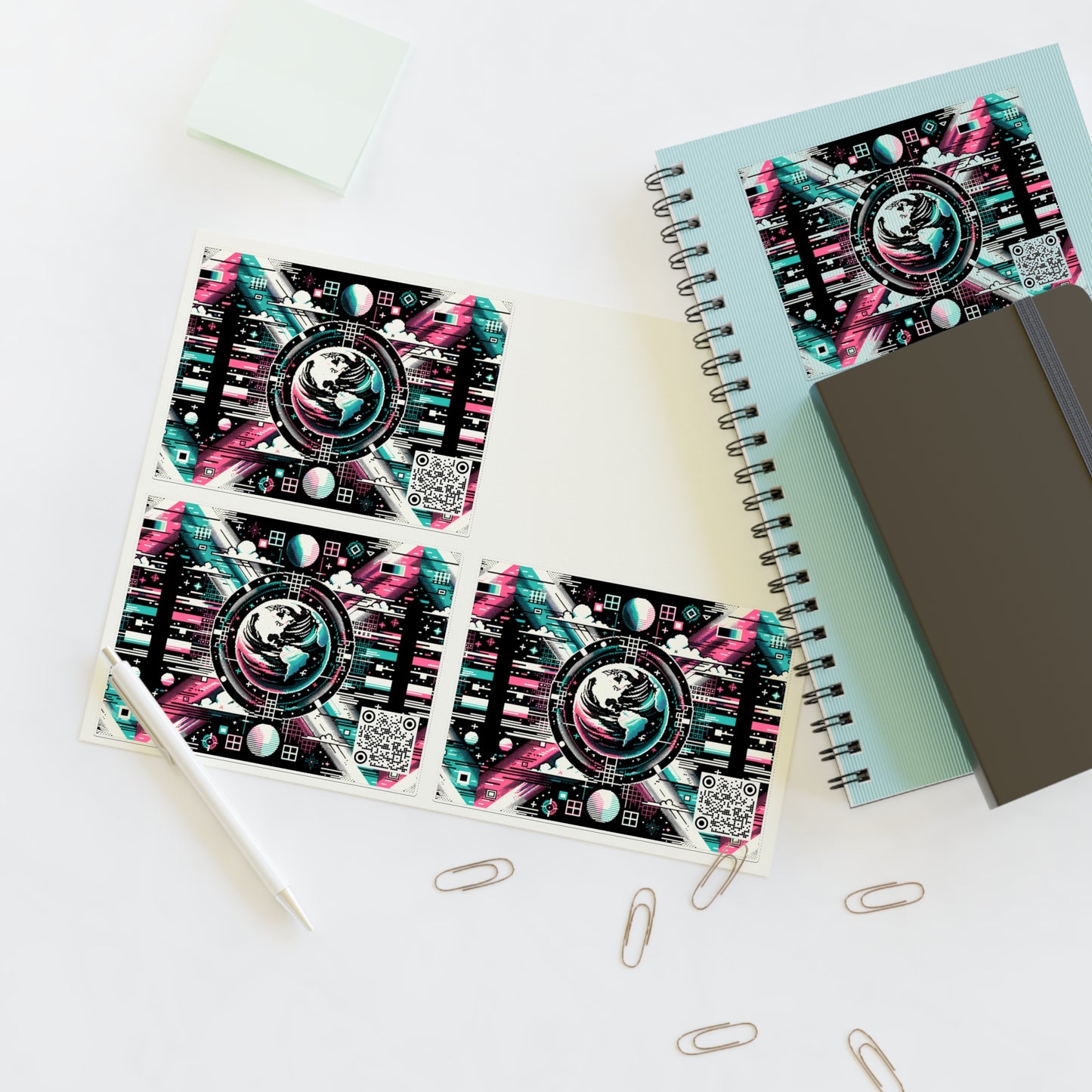 Digital Artistry Digital-native Streetwear Sticker Sheet - 8404 Design-62