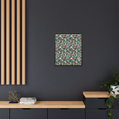 Digital Street Art Urban Street Style Matte Canvas, Framed (multi-color) - 8404 Design-81 B