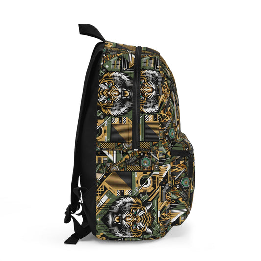 Neo-Camo Fusion Tech-Forward Streetwear Backpack - 8404 Design-58