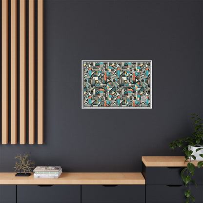 Digital Street Art Urban Street Style Matte Canvas, Framed (multi-color) - 8404 Design-81 A