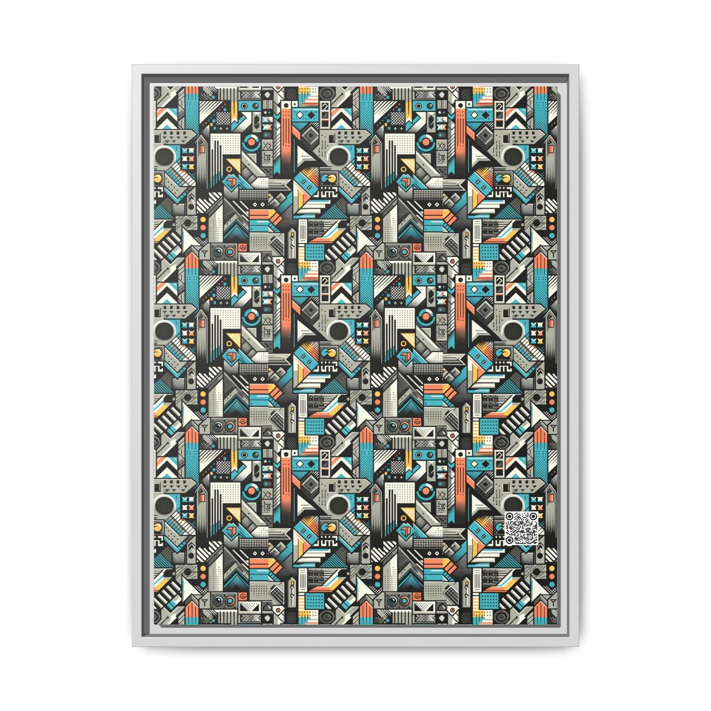 Digital Street Art Urban Street Style Matte Canvas, Framed (multi-color) - 8404 Design-81 A