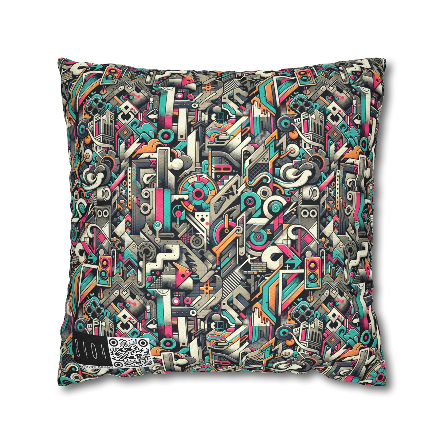 Digital Street Art Urban Street Style Spun Polyester Square Pillowcase - 8404 Design-74
